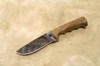 Нож Кизляр Скиф сталь Z60, полированный с рисунком, ручка кавказский орех, чехол Кожа