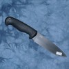 Нож Кизляр Навага сталь Z60, чёрный, ручка чёрный эластрон, чехол Кожа