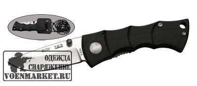 Нож складной VN-PRO BOY К-494, сталь 440, ручка G10,полированный, замок, подарочная коробка