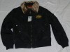 Куртка 7.26  Пилот мод.060, чёрная, *M, со съёмным мехом, КНР