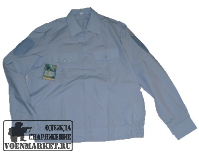 Рубашка Полиция длинный рукав, на резинке, голубая *50/3 (41/3), Россия
