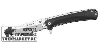 Нож складной VN-PRO GERMES К-795, сталь D2, ручка G10,полированный, замок, клипса