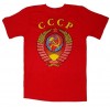 Футболка СССР с Гербом, красная, размер, *48 ГОСТ 100% хлопок Россия